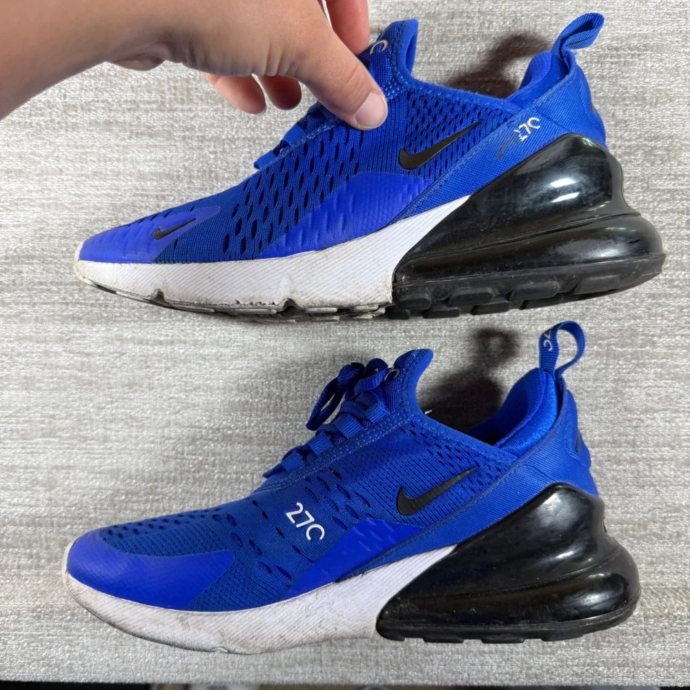 Nike Air Max 270 Sneakers Youth 5Y Blue Racer Black White 943345-415